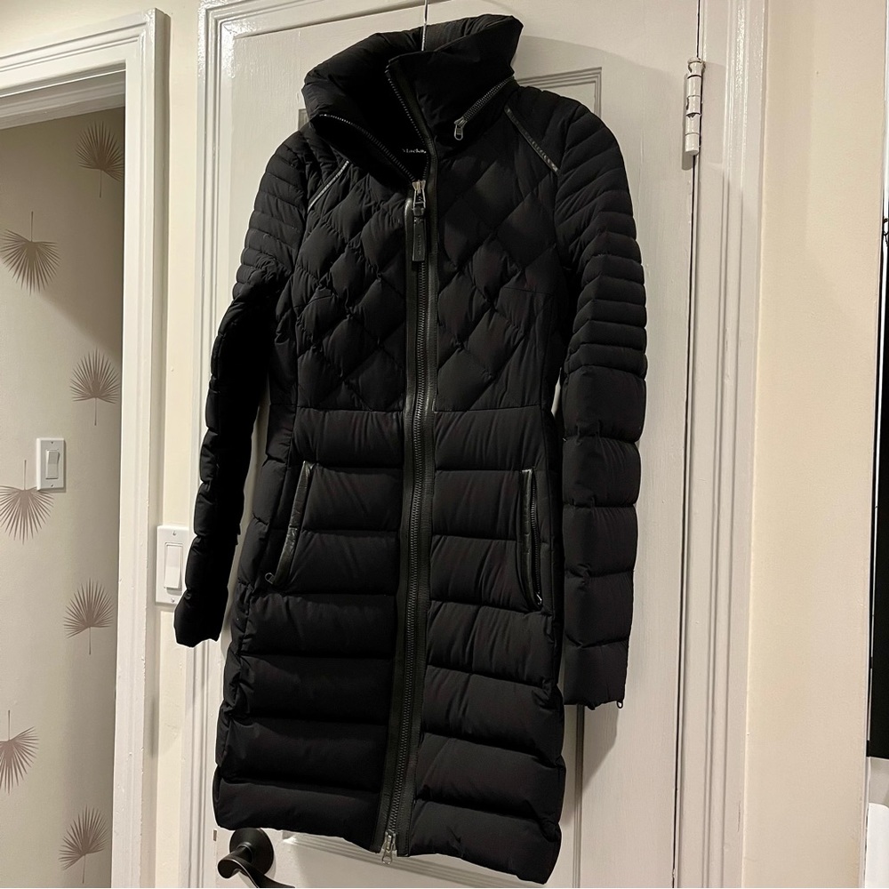 Mackage Micah Down Coat with Leather Trim Size S